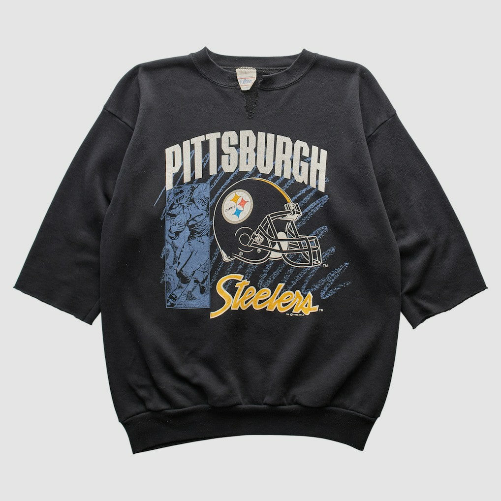 Fanatics Pittsburgh Steelers Tultex 1992 Pullover Sweatshirt Black Vintage