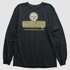 Fanatics Pittsburgh Steelers Reebok 2000s Long Sleeve T-shirt Black Vintage