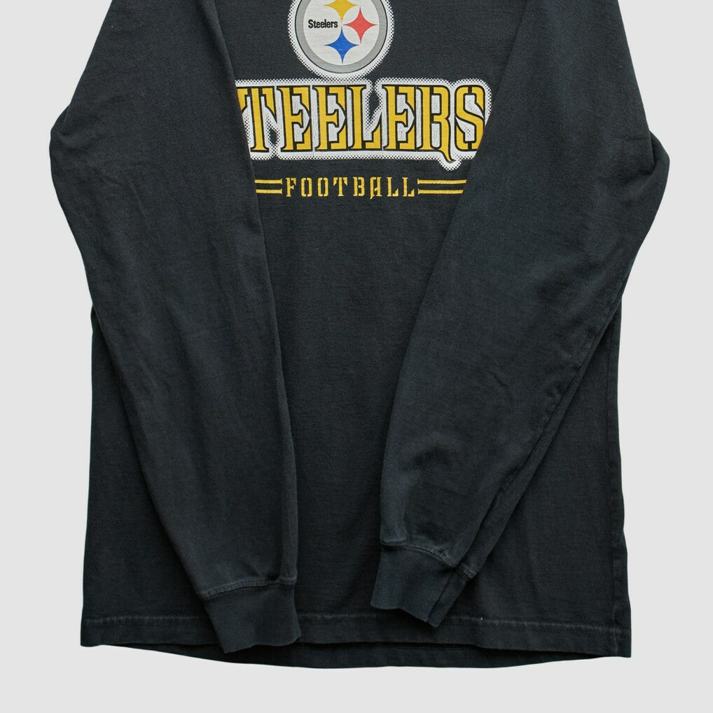 Fanatics Pittsburgh Steelers Reebok 2000s Long Sleeve T-shirt Black Vintage