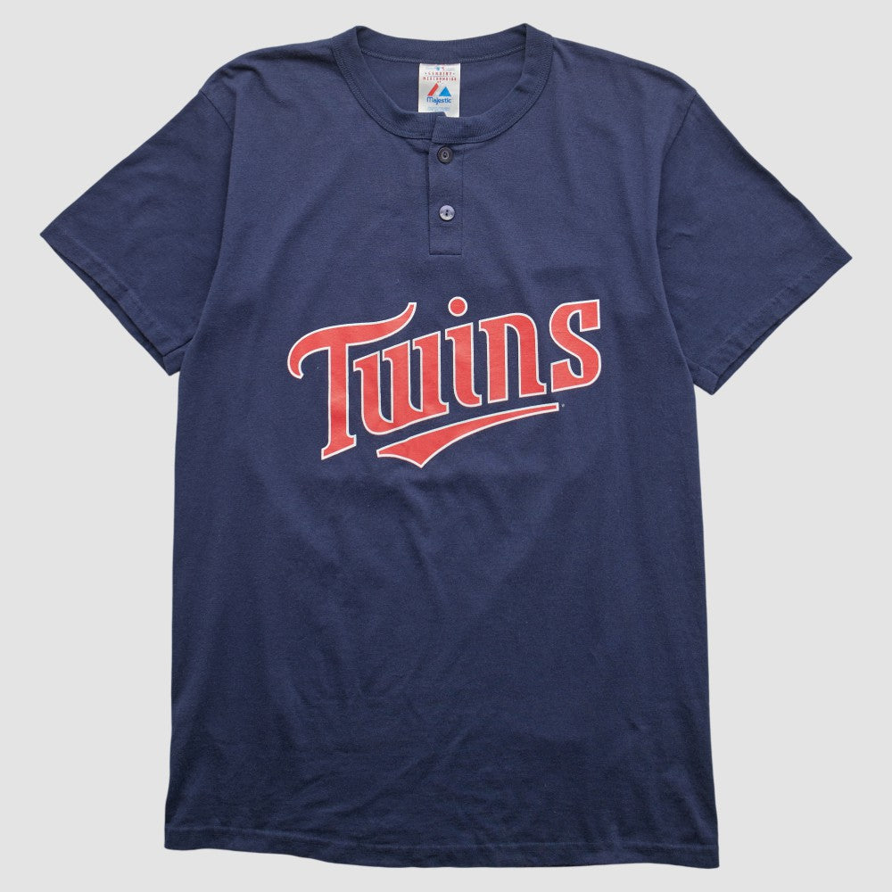 Minnesota Twins Majestic 2000s T-shirt - Navy - Vintage - Fanatics on Sale
