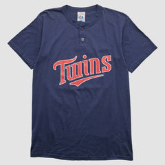 Minnesota Twins Majestic 2000s T-shirt - Navy - Vintage - Fanatics on Sale