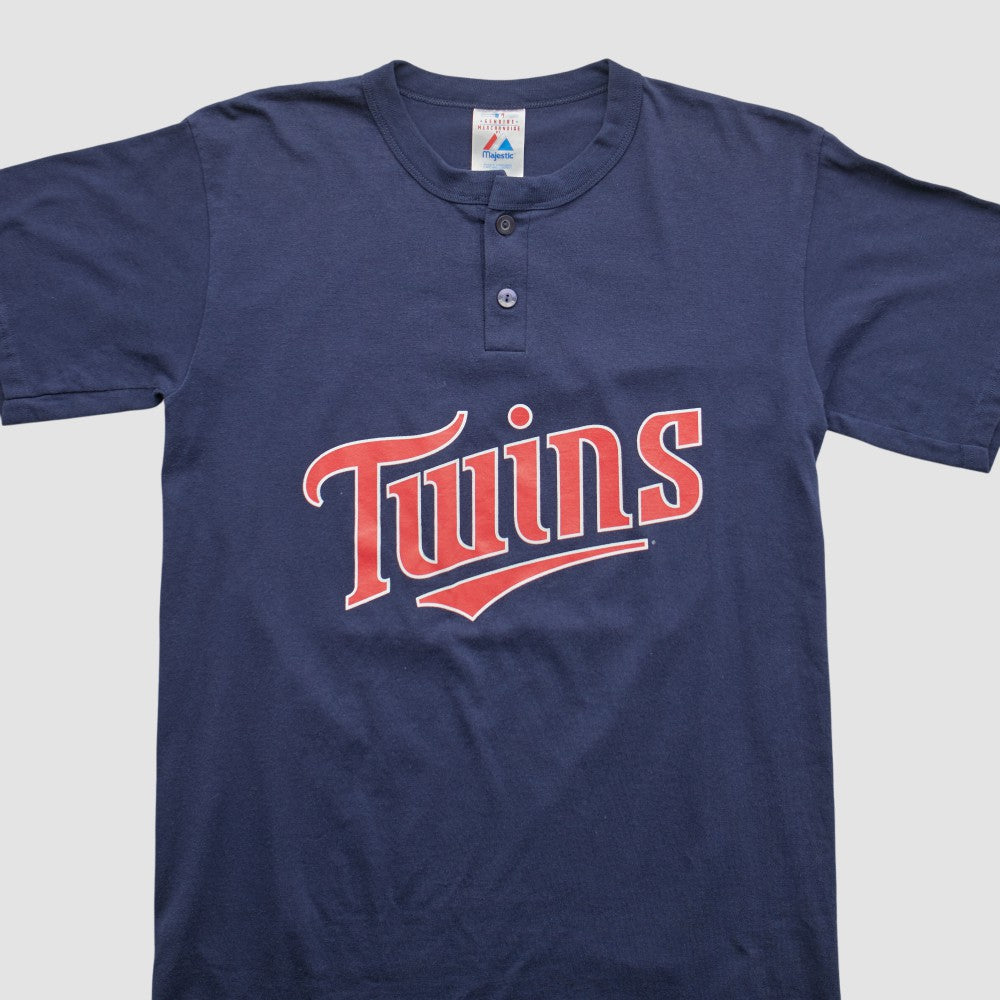 Minnesota Twins Majestic 2000s T-shirt - Navy - Vintage - Fanatics on Sale