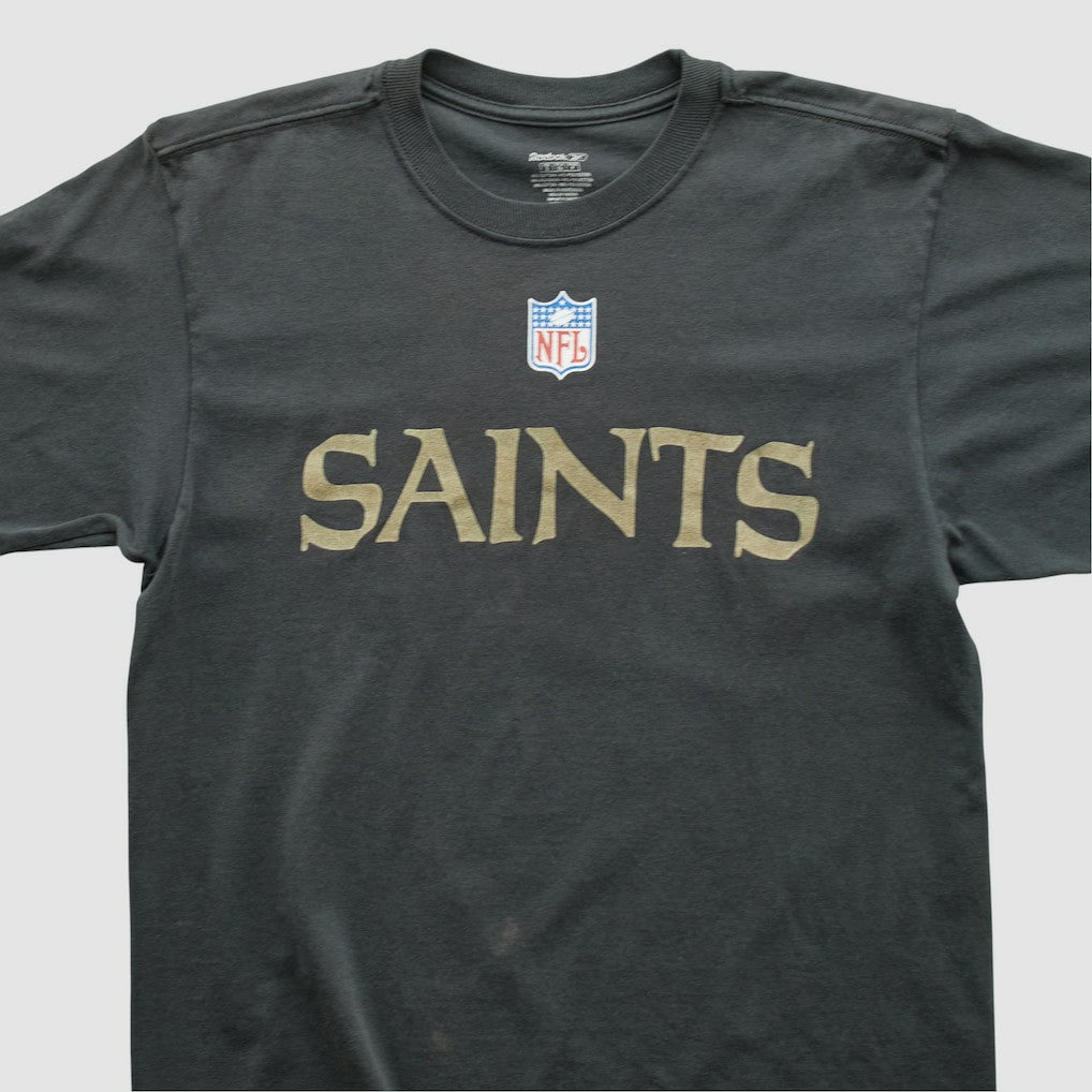 Fanatics New Orleans Saints Reebok 2000s T-shirt Charcoal Vintage