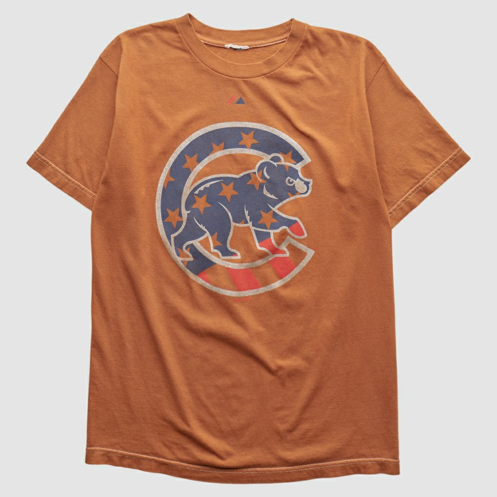 Chicago Cubs Majestic 2000s T-shirt - Orange - Vintage - Fanatics on Sale
