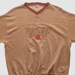 Fanatics Cleveland Browns CRABLE SPORTSWEAR 90s Pullover Sweatshirt Tan Vintage