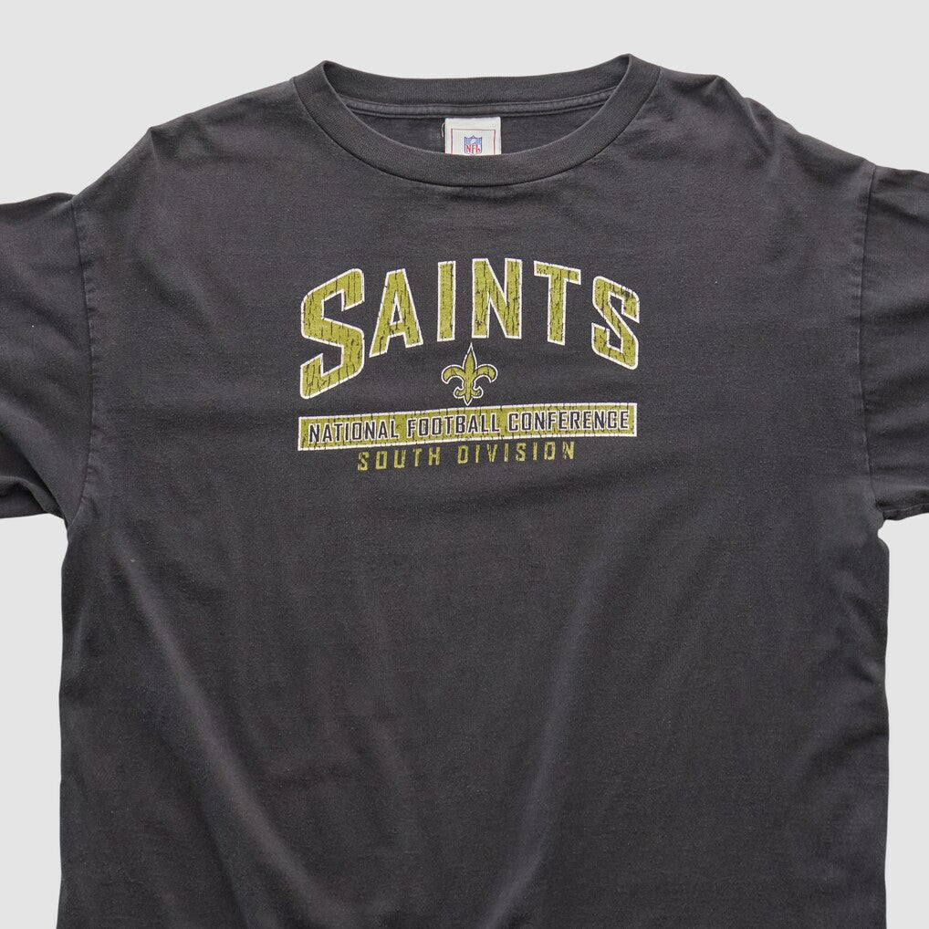 Fanatics New Orleans Saints NFL 2000s Long Sleeve T-shirt Charcoal Vintage