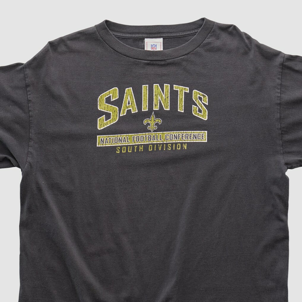 Fanatics New Orleans Saints NFL 2000s Long Sleeve T-shirt Charcoal Vintage