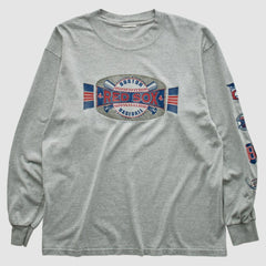 Boston Red Sox 2001 Long Sleeve T-shirt - Heather Gray - Vintage - Fanatics Discount