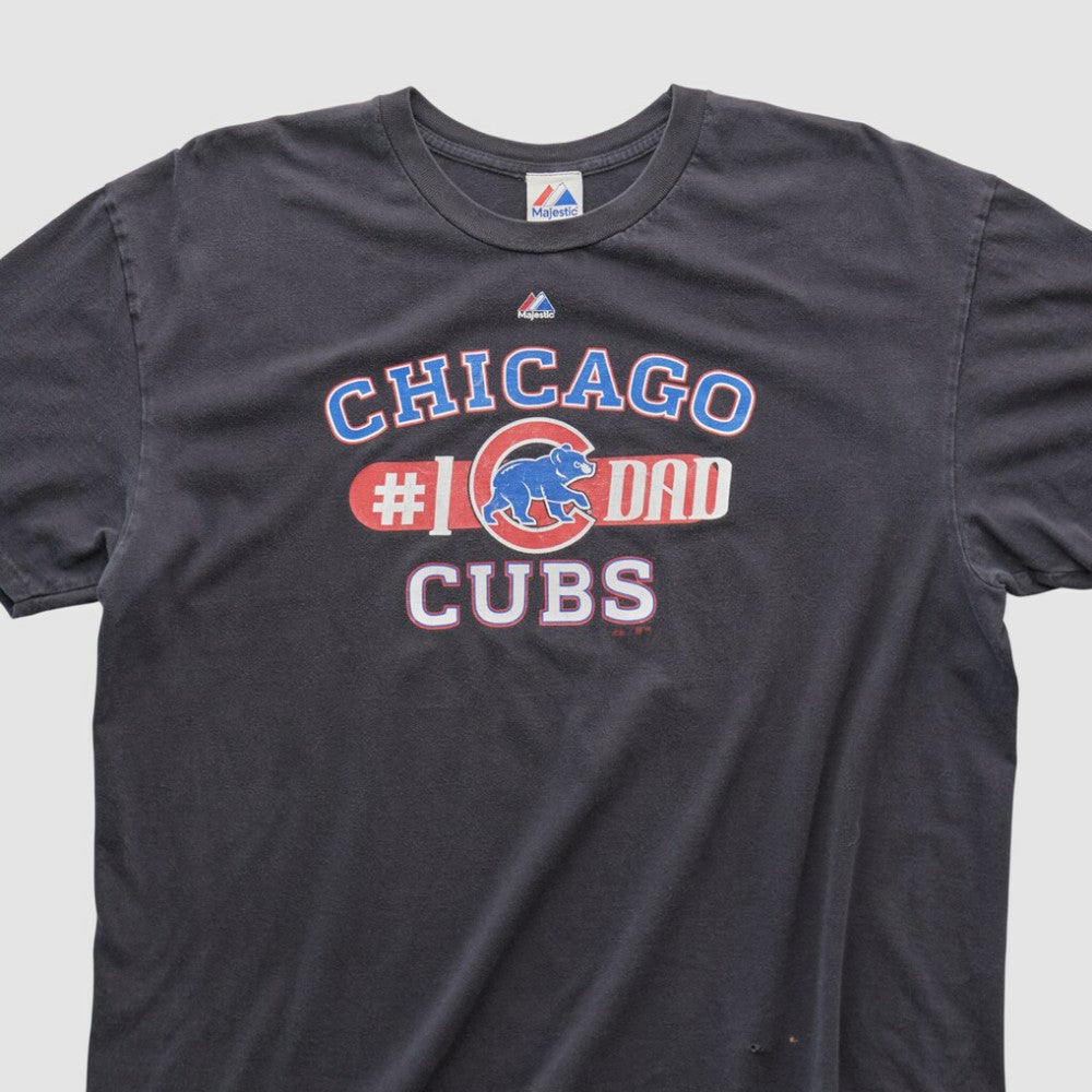 Chicago Cubs Majestic 2010s T-shirt - Black - Vintage - Fanatics Discount