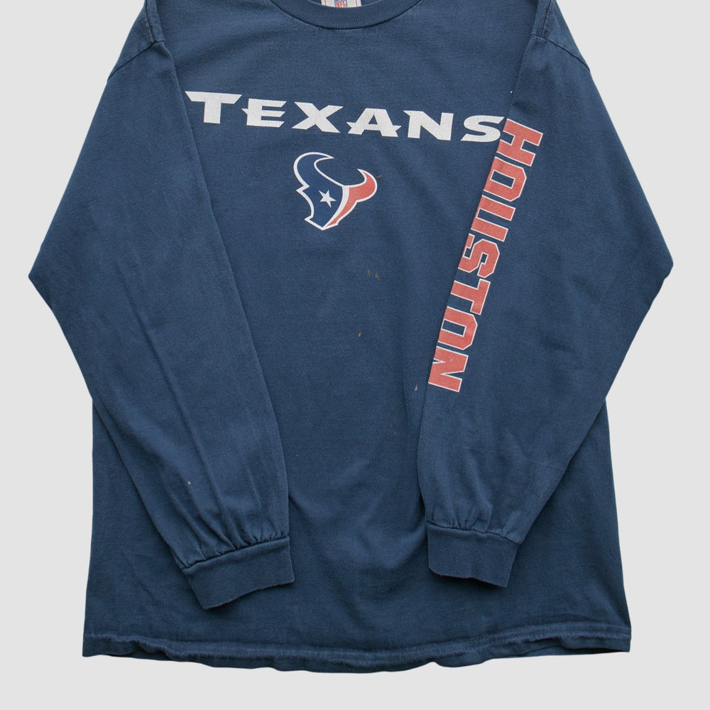 Fanatics Houston Texans NFL 2000s Long Sleeve T-shirt Navy Vintage