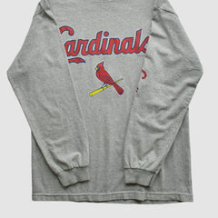 St. Louis Cardinals 2000s Long Sleeve T-shirt - Heather Gray - Vintage - Fanatics Sale