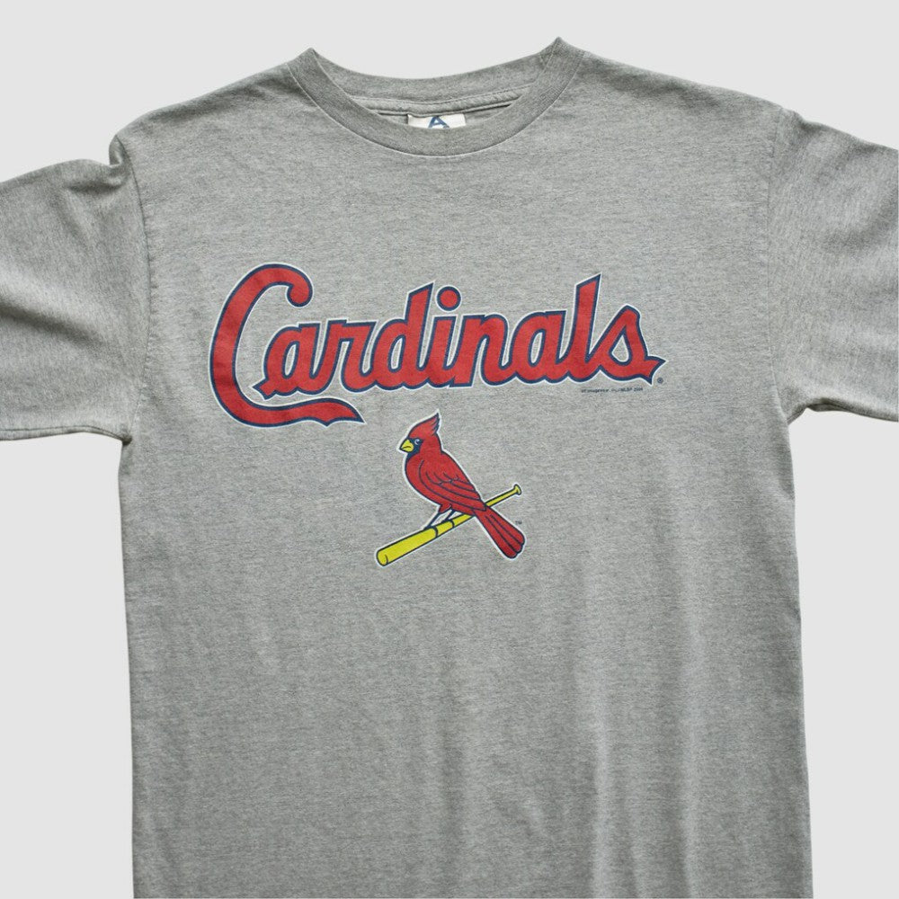 St. Louis Cardinals 2000s Long Sleeve T-shirt - Heather Gray - Vintage - Fanatics Sale