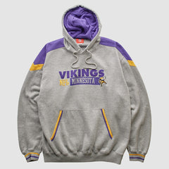 Fanatics Minnesota Vikings NFL 2000s Hooded Pullover Sweatshirt Heather Gray Vintage