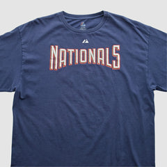 Washington Nationals Majestic 2010s T-shirt - Navy - Vintage - Fanatics Lifestyle