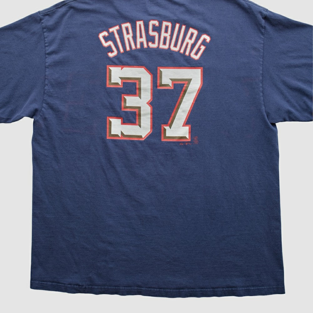 Washington Nationals Majestic 2010s T-shirt - Navy - Vintage - Fanatics Lifestyle