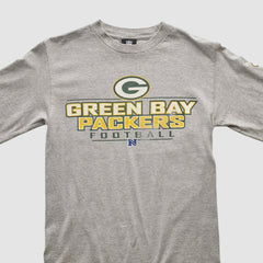 Fanatics Green Bay Packers NFL 2010s Long Sleeve T-shirt Heather Gray Vintage