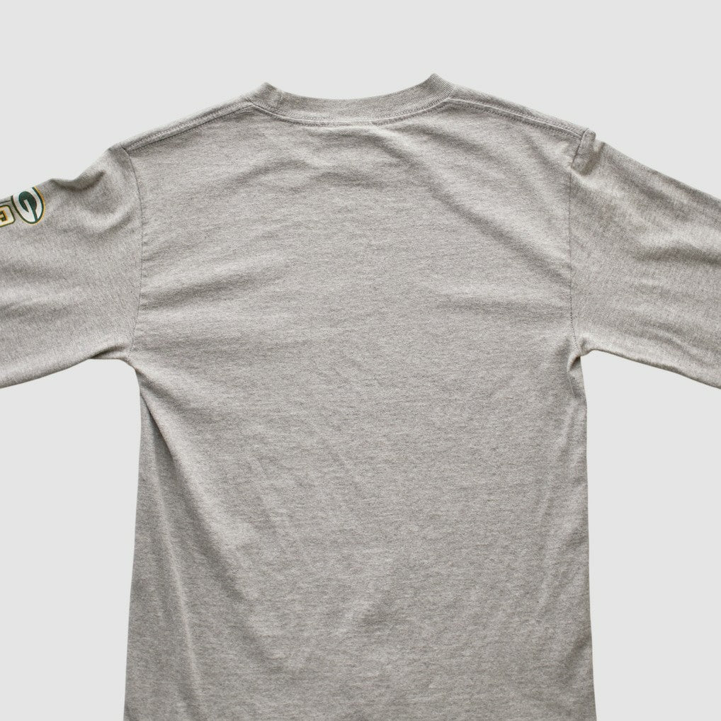 Fanatics Green Bay Packers NFL 2010s Long Sleeve T-shirt Heather Gray Vintage