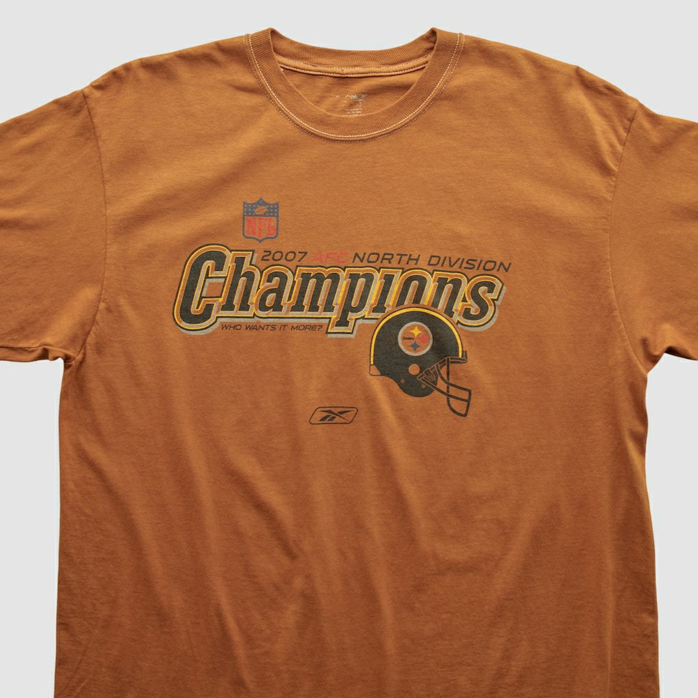 Fanatics Pittsburgh Steelers Reebok 2007 T-shirt Orange Vintage