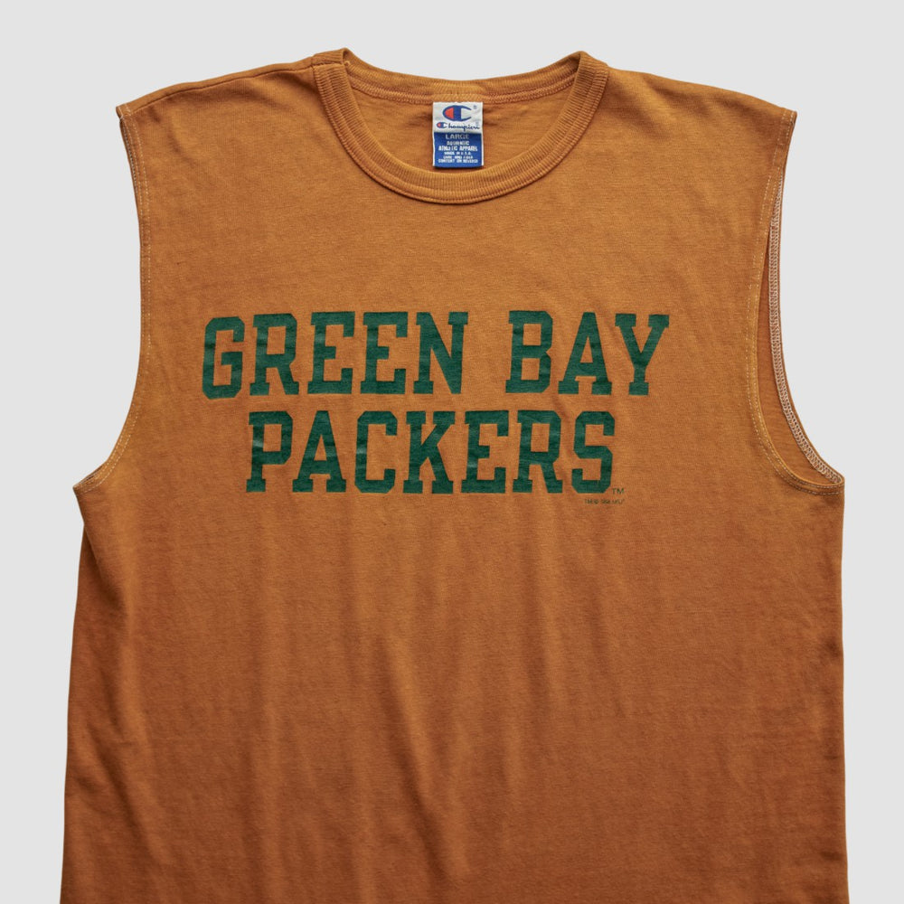 Fanatics Green Bay Packers Champion 90s Tank Brown Vintage