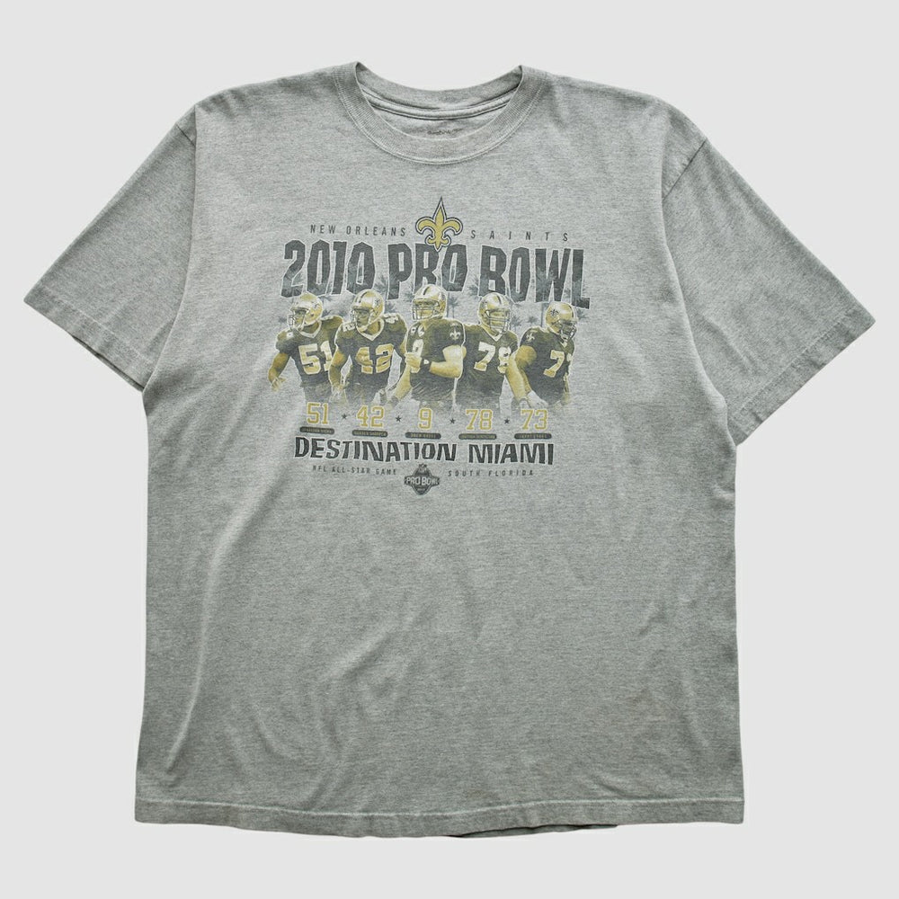 Fanatics New Orleans Saints Reebok 2010 T-shirt Heather Gray Vintage