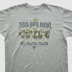 Fanatics New Orleans Saints Reebok 2010 T-shirt Heather Gray Vintage