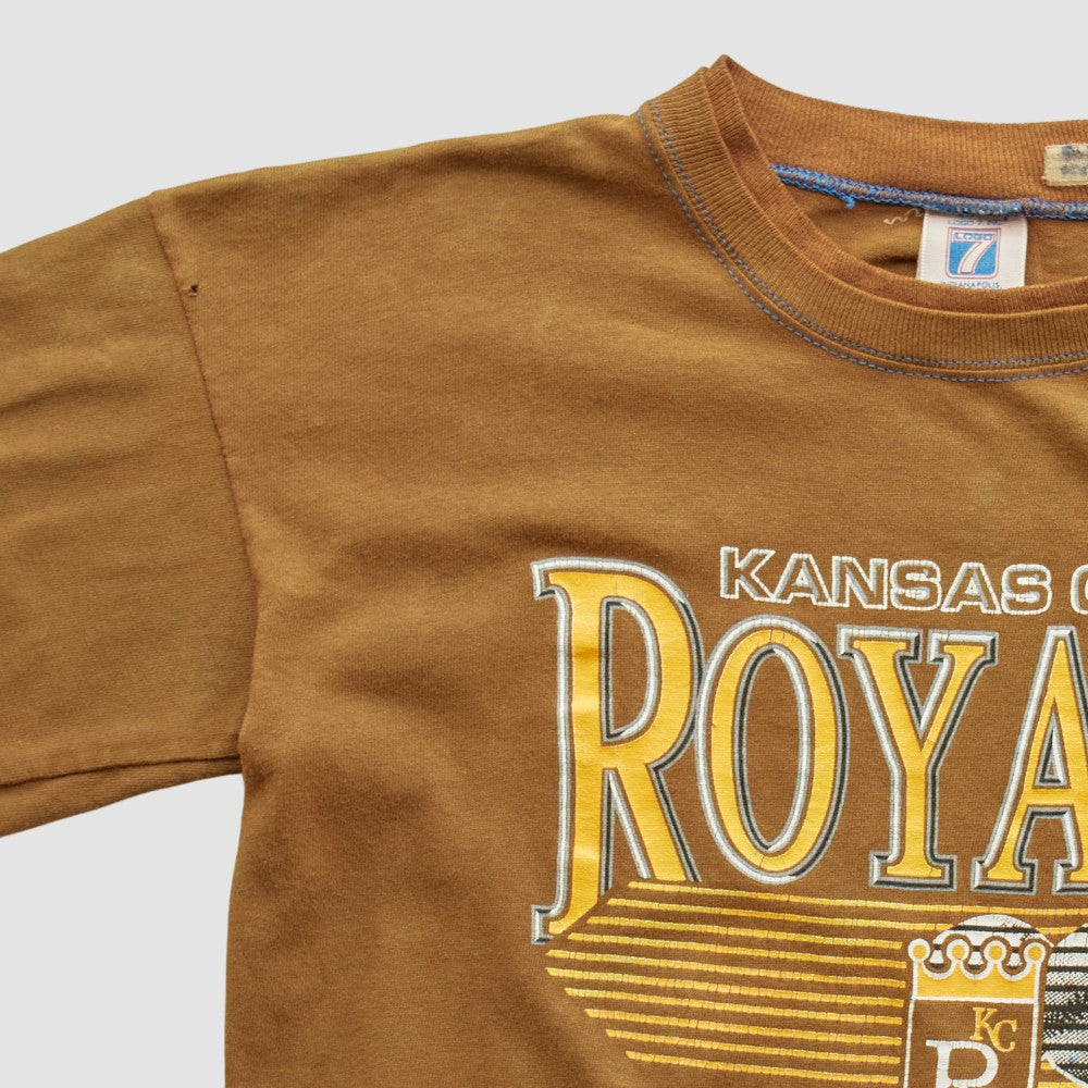 Kansas City Royals Logo 7 90s T-shirt - Brown - XVintage - Fanatics Online