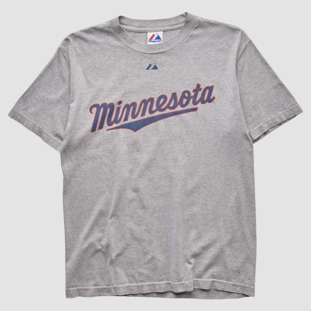 Minnesota Twins Majestic 2010 T-shirt - Heather Gray - XVintage - Fanatics Lifestyle