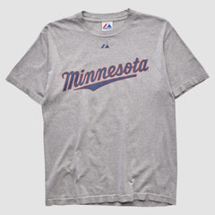 Minnesota Twins Majestic 2010 T-shirt - Heather Gray - XVintage - Fanatics Lifestyle