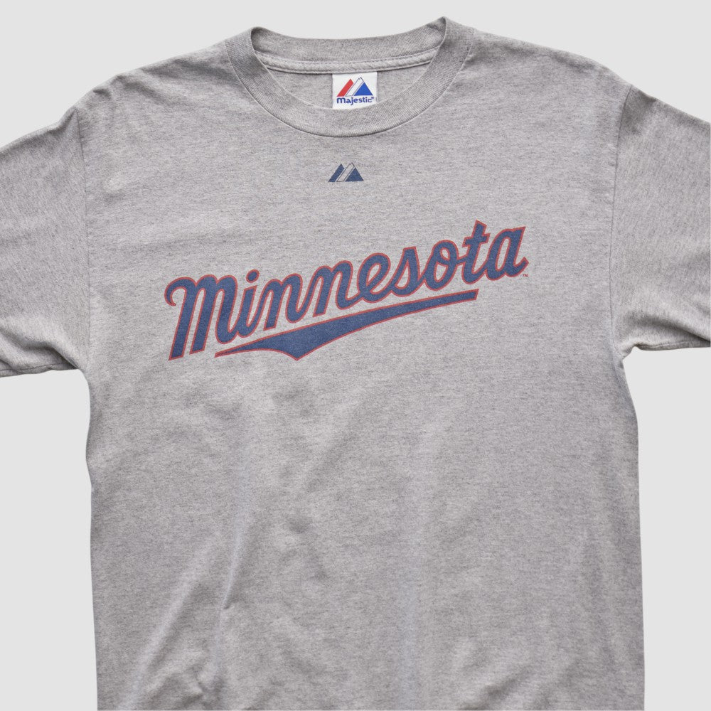 Minnesota Twins Majestic 2010 T-shirt - Heather Gray - XVintage - Fanatics Lifestyle