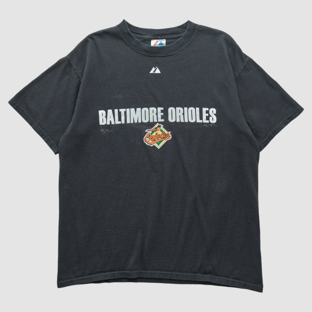 Baltimore Orioles Majestic 2007 T-shirt - Black - Vintage - Fanatics Sale