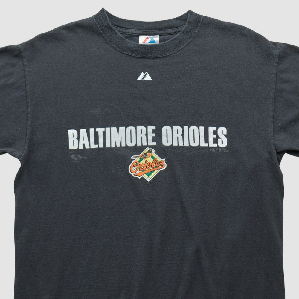 Baltimore Orioles Majestic 2007 T-shirt - Black - Vintage - Fanatics Sale