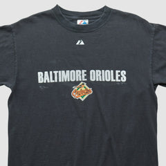 Baltimore Orioles Majestic 2007 T-shirt - Black - Vintage - Fanatics Sale