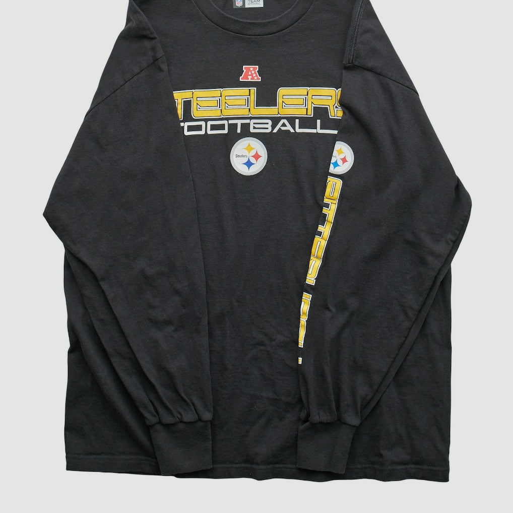 Fanatics Pittsburgh Steelers NFL 2010s Long Sleeve T-shirt Black Vintage