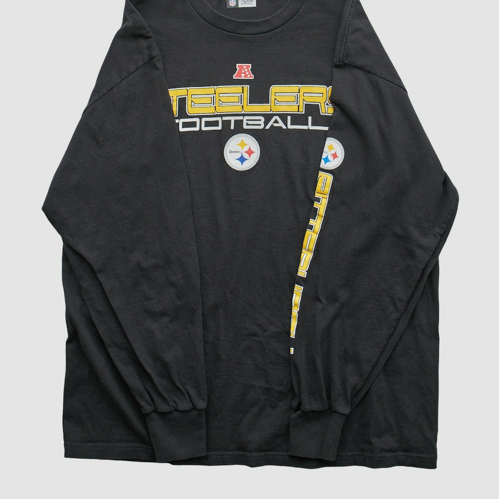 Fanatics Pittsburgh Steelers NFL 2010s Long Sleeve T-shirt Black Vintage