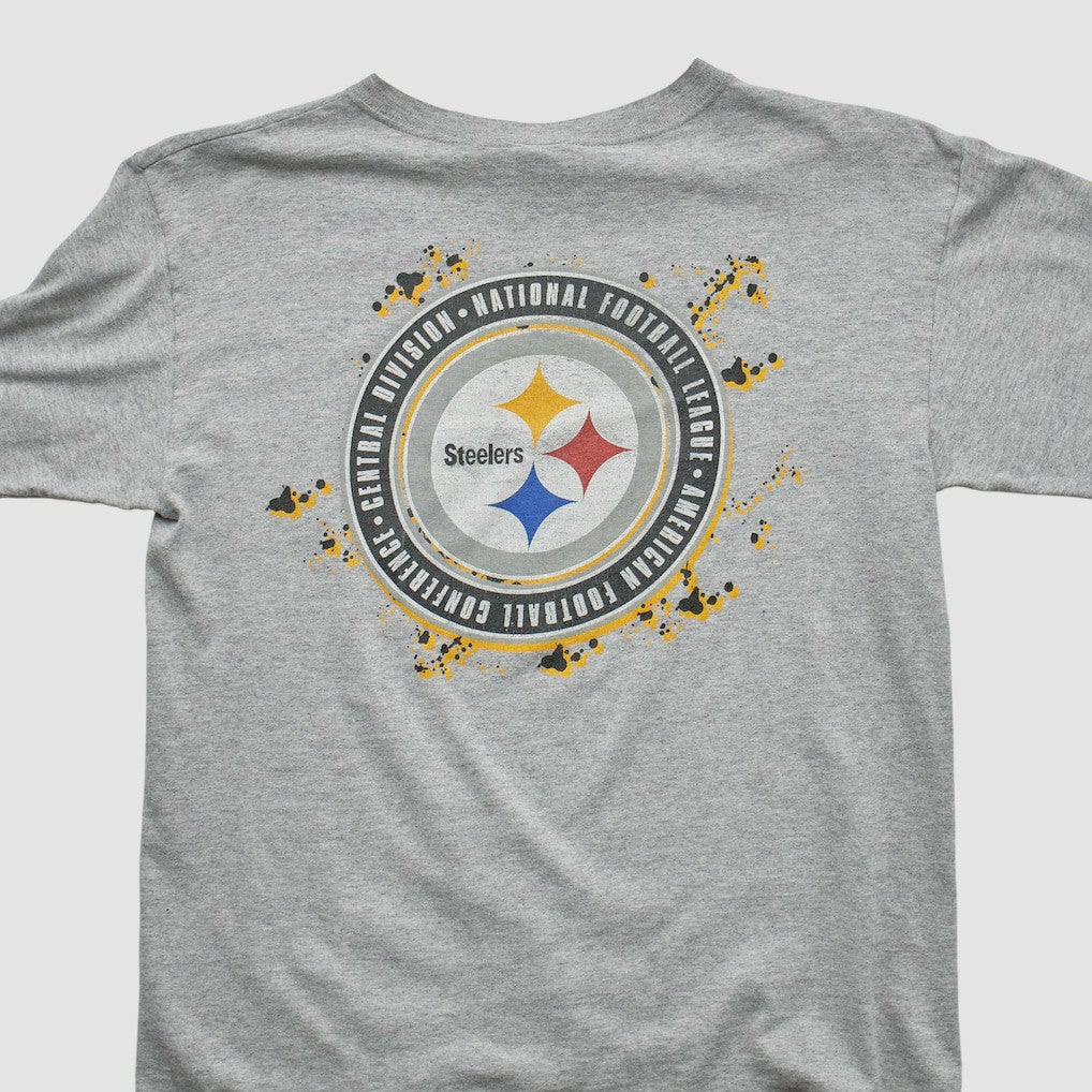Fanatics Pittsburgh Steelers Starter 90s Long Sleeve T-shirt Heather Gray Vintage