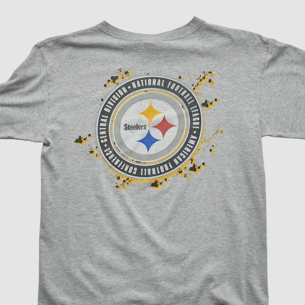 Fanatics Pittsburgh Steelers Starter 90s Long Sleeve T-shirt Heather Gray Vintage