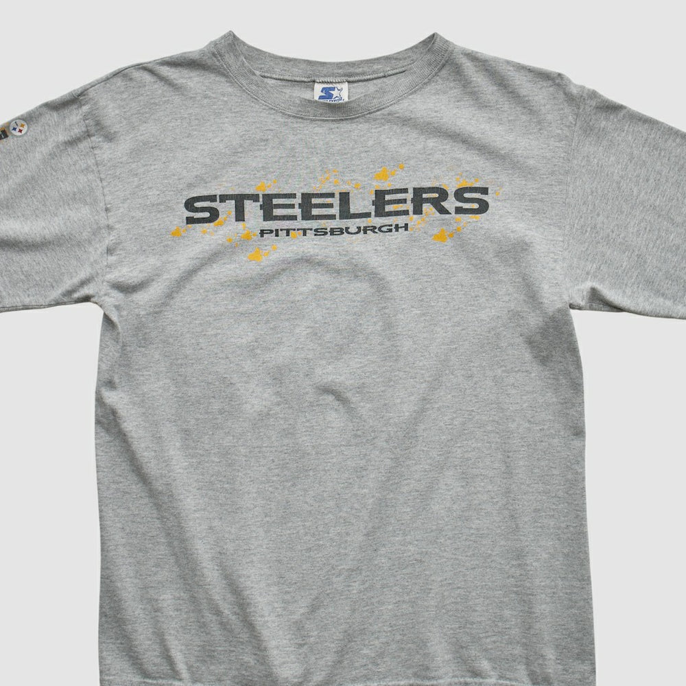 Fanatics Pittsburgh Steelers Starter 90s Long Sleeve T-shirt Heather Gray Vintage