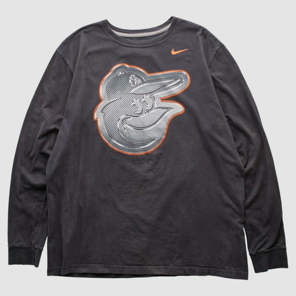 Baltimore Orioles Nike 2010s Long Sleeve T-shirt - Black - Vintage - Nike Sale