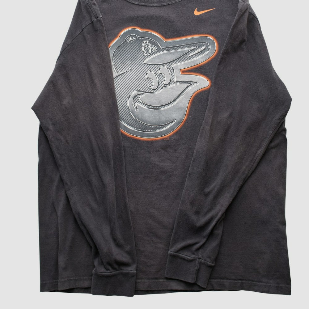 Baltimore Orioles Nike 2010s Long Sleeve T-shirt - Black - Vintage - Nike Sale