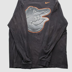 Baltimore Orioles Nike 2010s Long Sleeve T-shirt - Black - Vintage - Nike Sale