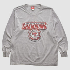 Fanatics Kansas City Chiefs NFL 2003 Long Sleeve T-shirt Heather Gray Vintage
