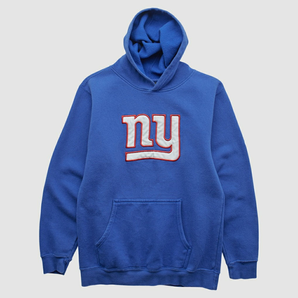 Fanatics New York Giants Reebok 2000s Hooded Pullover Sweatshirt Blue Vintage
