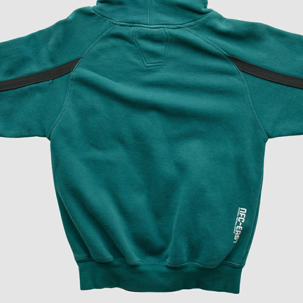 Fanatics Philadelphia Eagles Reebok 2000s Hooded Pullover Sweatshirt Teal Vintage