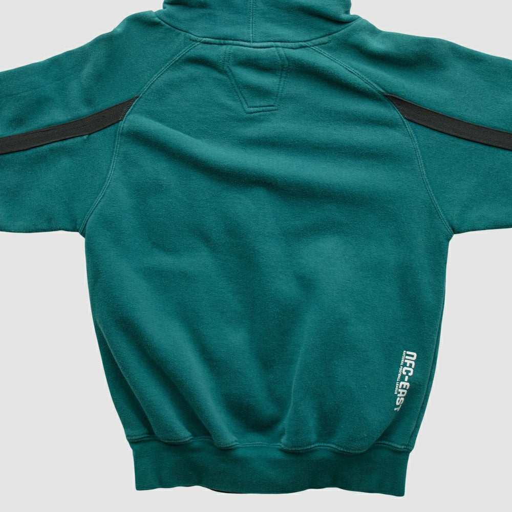 Fanatics Philadelphia Eagles Reebok 2000s Hooded Pullover Sweatshirt Teal Vintage