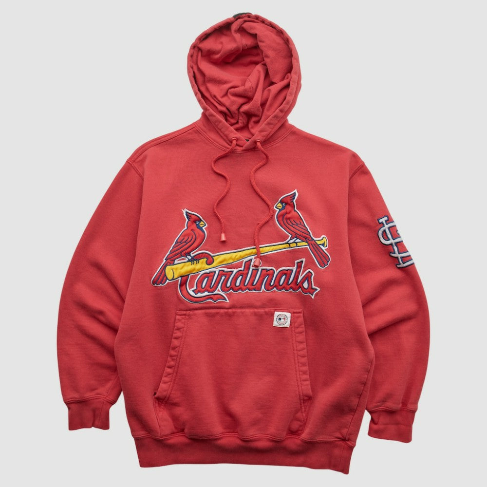 St. Louis Cardinals Stitches 2000s Hooded Pullover Sweatshirt - Red - XVintage - Fanatics on Sale