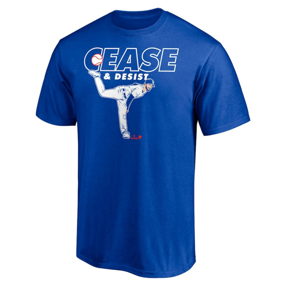 Dylan Cease Toronto Blue Jays BreakingT Unisex Cease And Desist T-Shirt - Royal - MLB Online