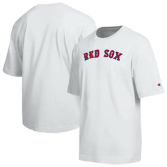 Boston Red Sox Champion All Star Arched Chenille Wordmark T-Shirt - White - MLB Lifestyle