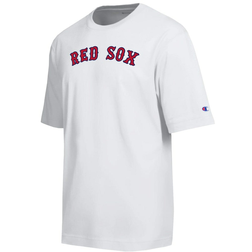 Boston Red Sox Champion All Star Arched Chenille Wordmark T-Shirt - White - MLB Lifestyle