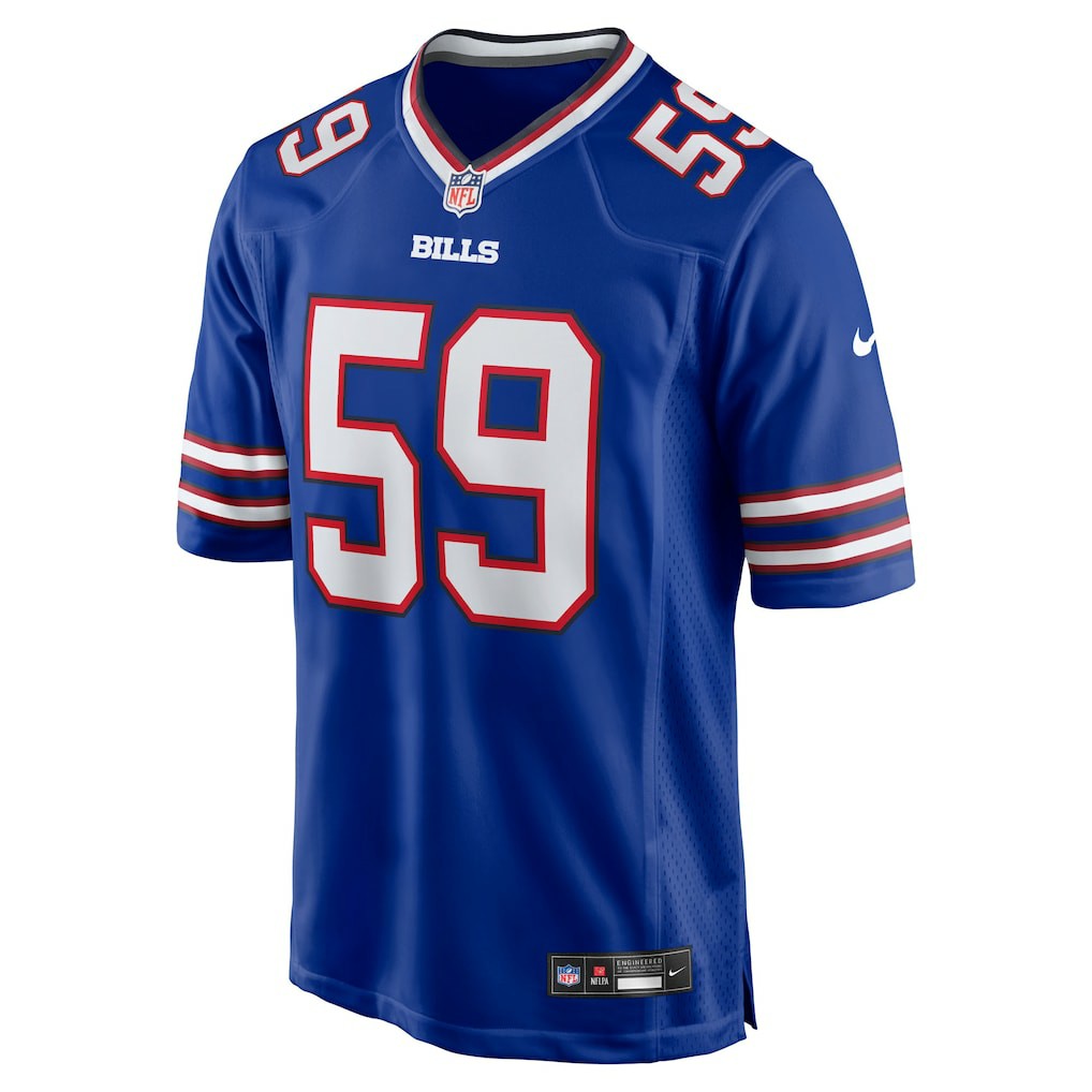 Nike Shaq Lawson Buffalo Bills Team Game Jersey Royal