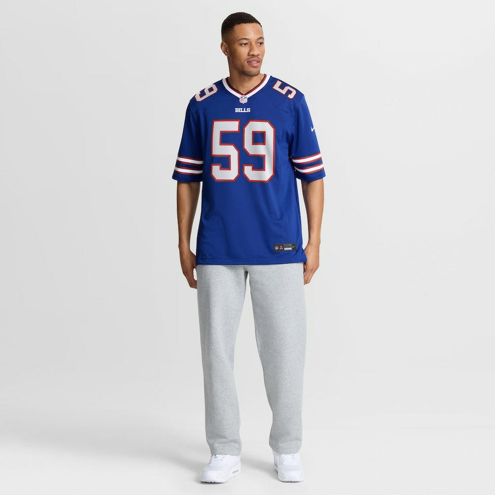 Nike Shaq Lawson Buffalo Bills Team Game Jersey Royal